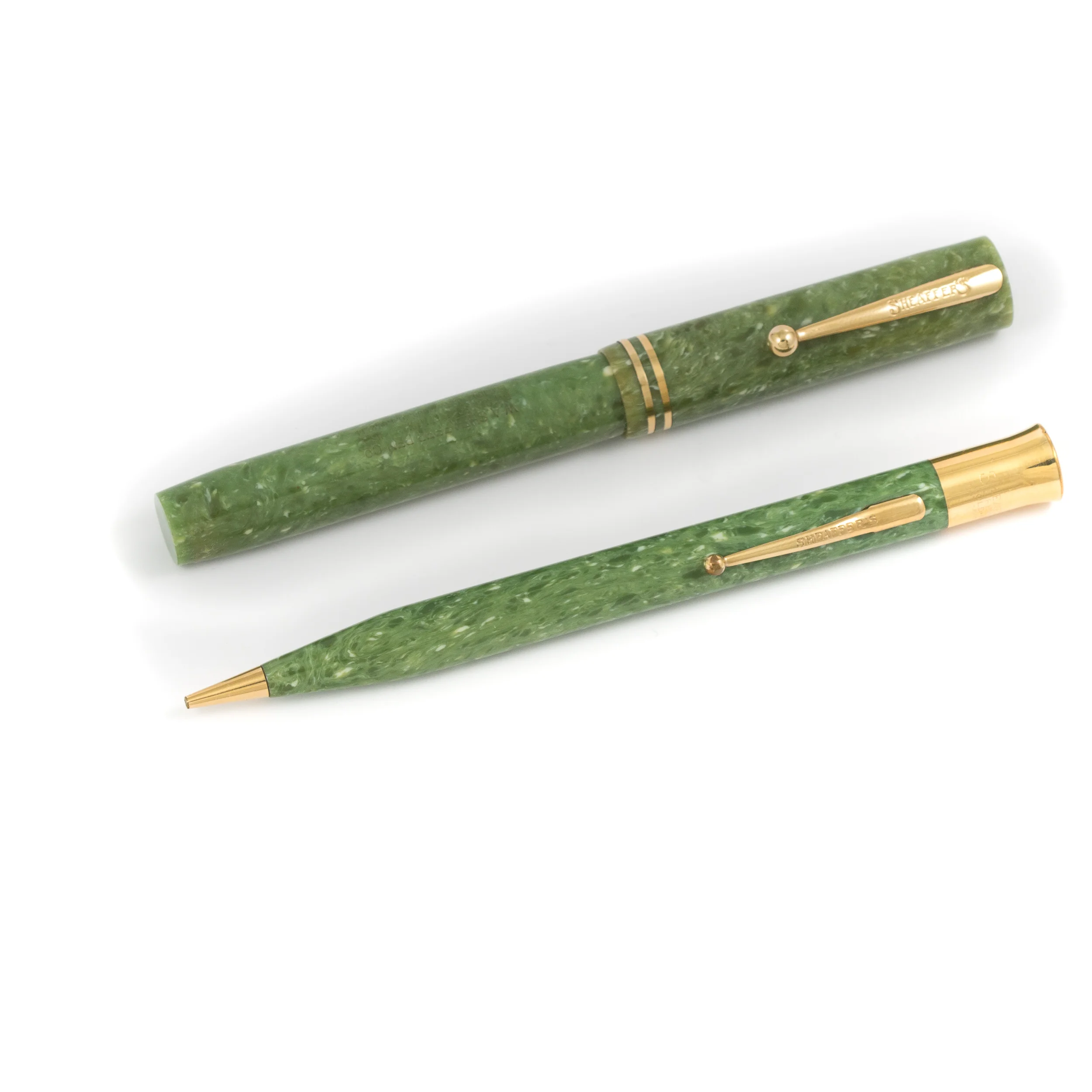 Sheaffer Lifetime Senior Jade Set. (Fountain Pen and Pencil)