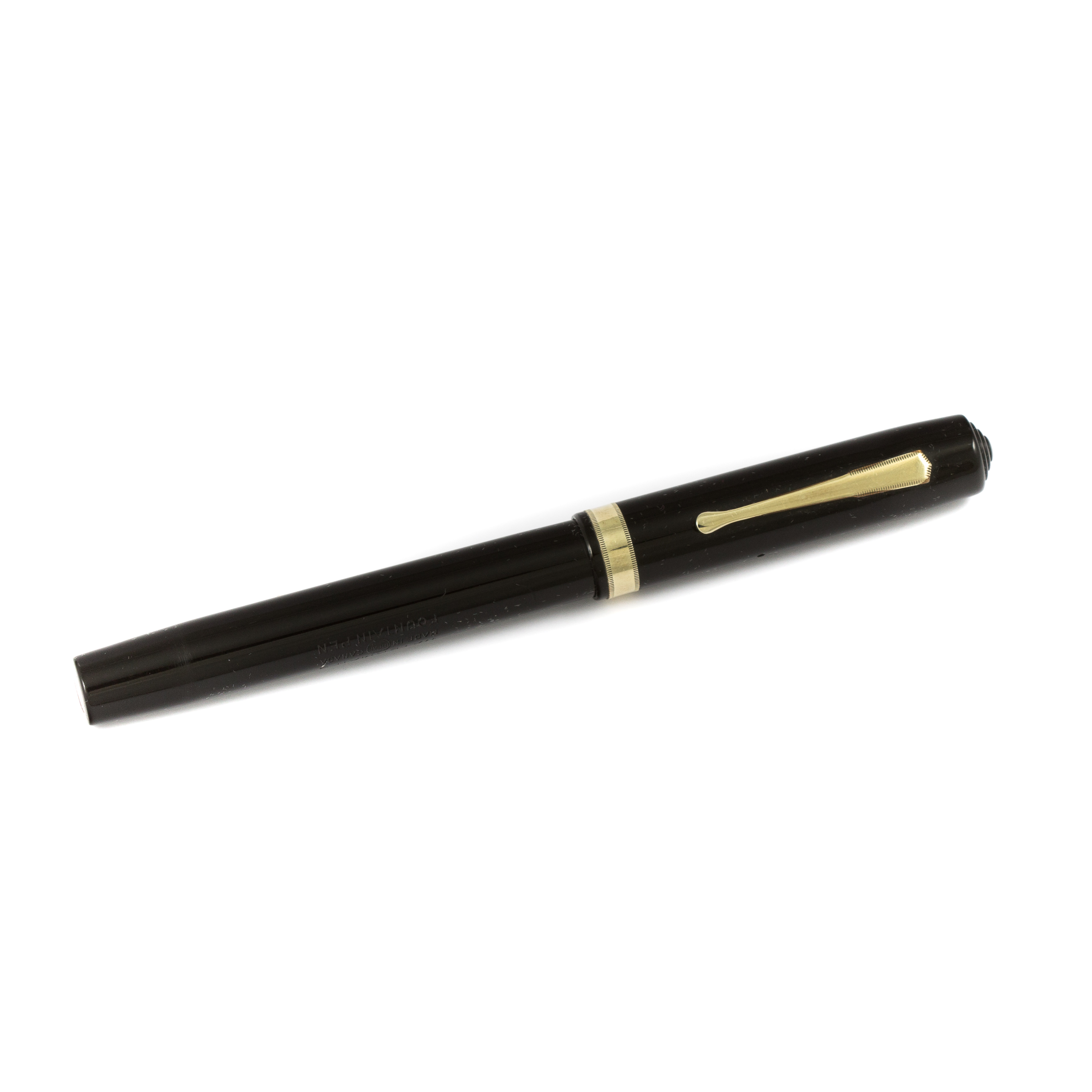 Waterman's 7 Black Fountain Pen with  Pink nib and dot