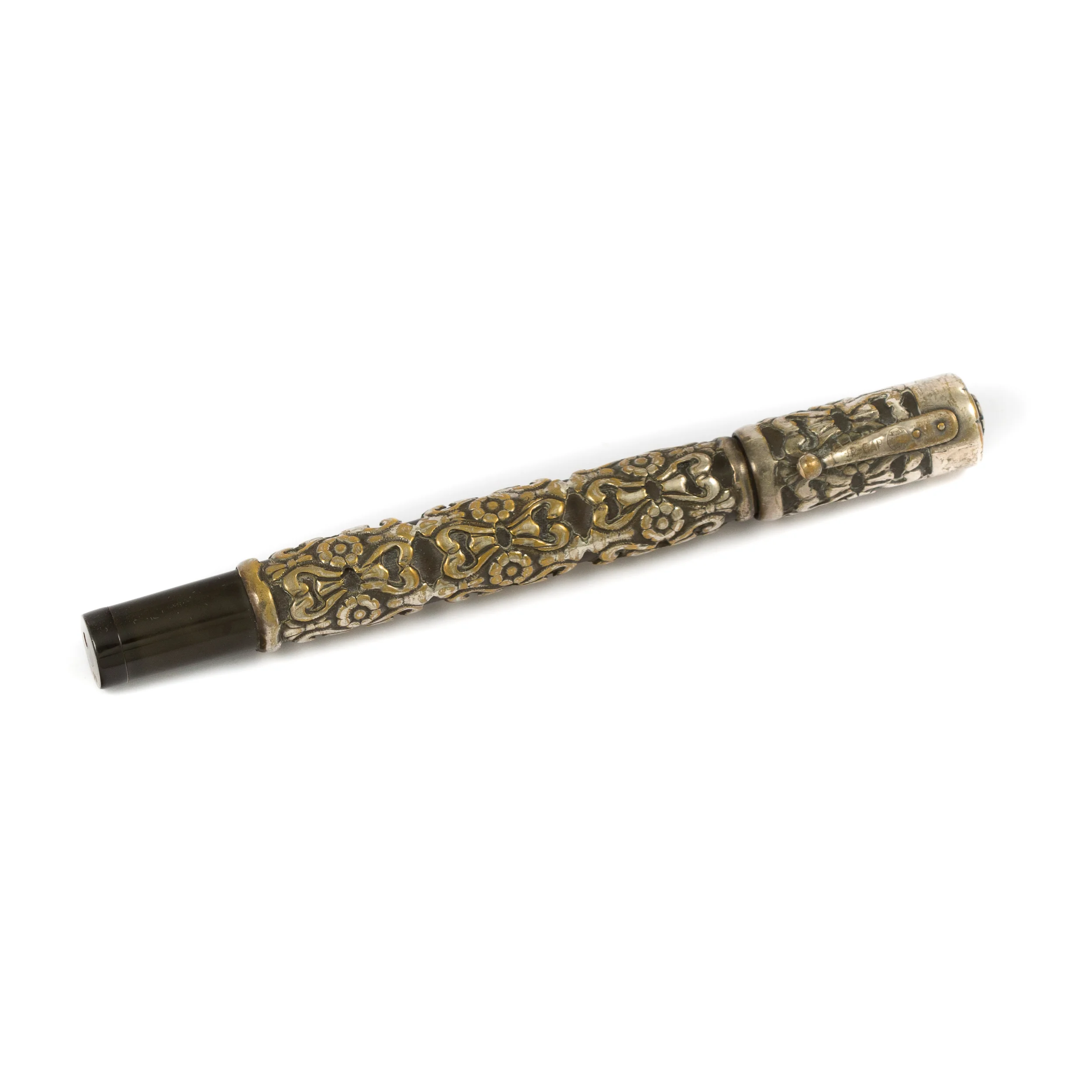 Waterman's 44 White metal floral overlay