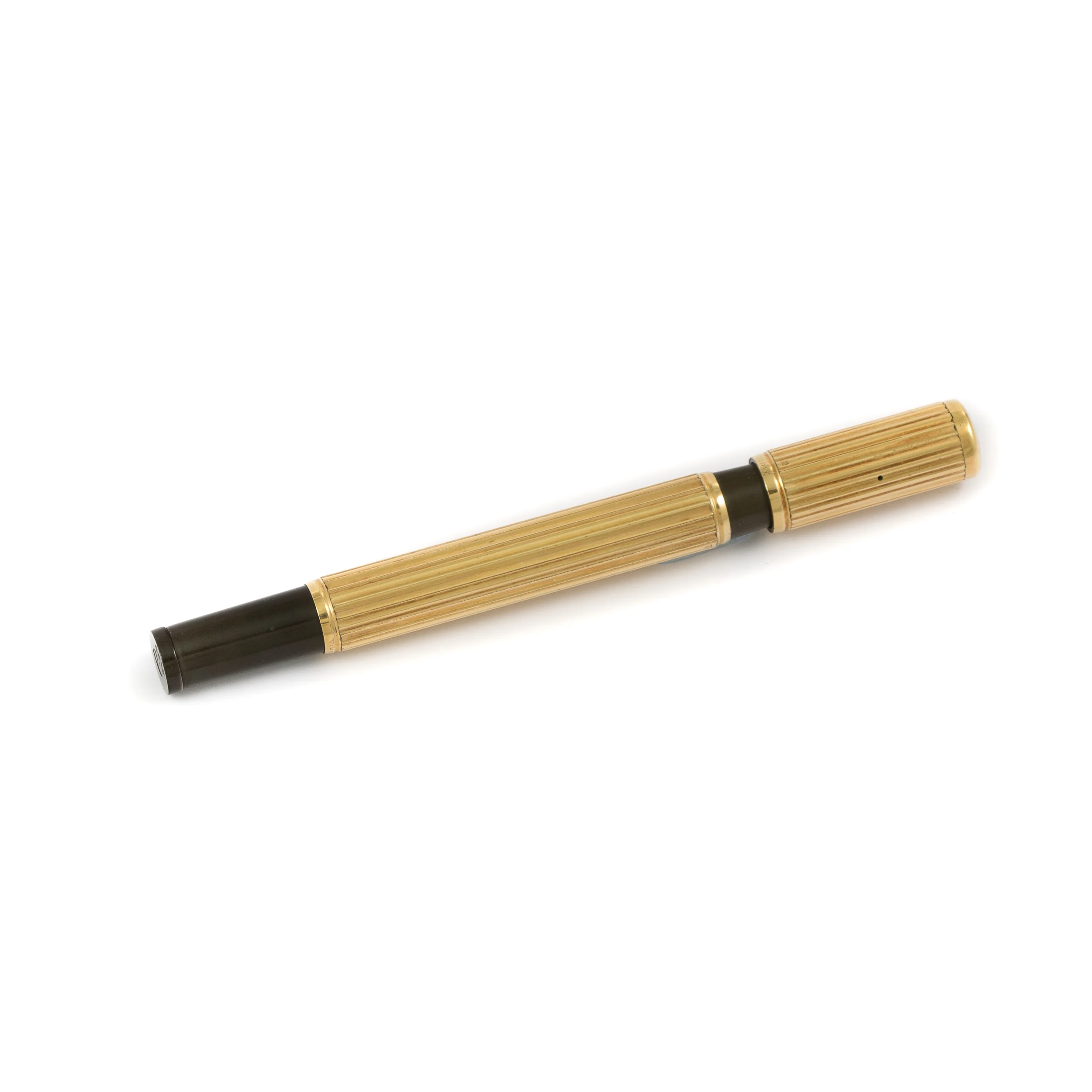 Waterman's 42 1/2 18ct Fluted Overlay