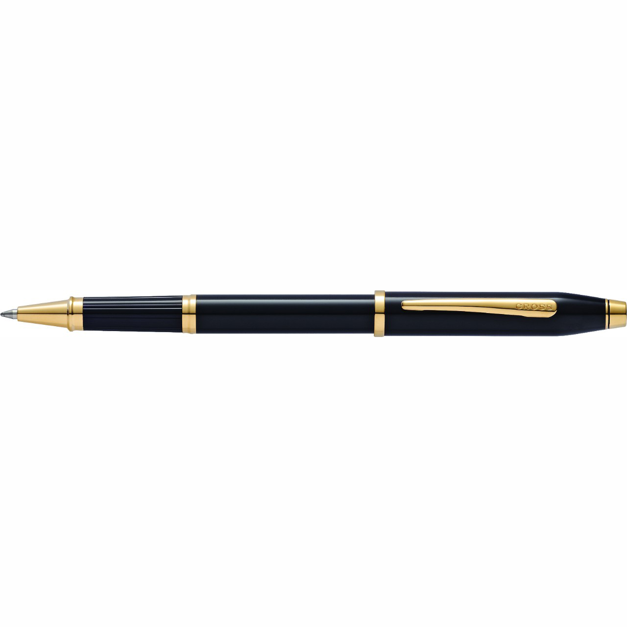 Century II Black Lacquer / 23ct Gold Plate Rollerball