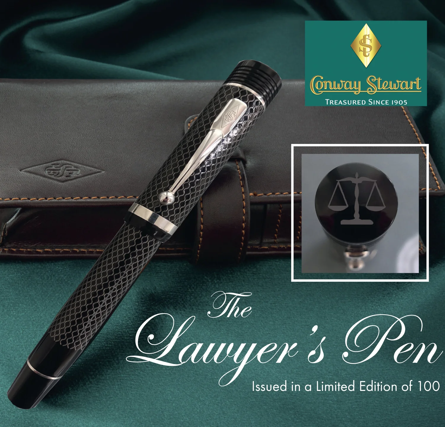 Conway Stewart Churchill Lawyer's Fountain Pen