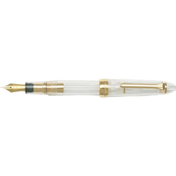 Sailor 1911 Large Transparent Demonstrator Gold Trim Fountain Pen