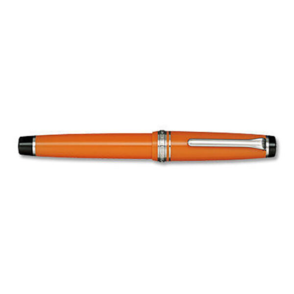 Sailor Professional Gear Orange Silver Trim Fountain Pen — Modern