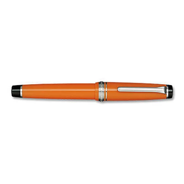 Sailor Professional Gear Orange Silver Trim Fountain Pen