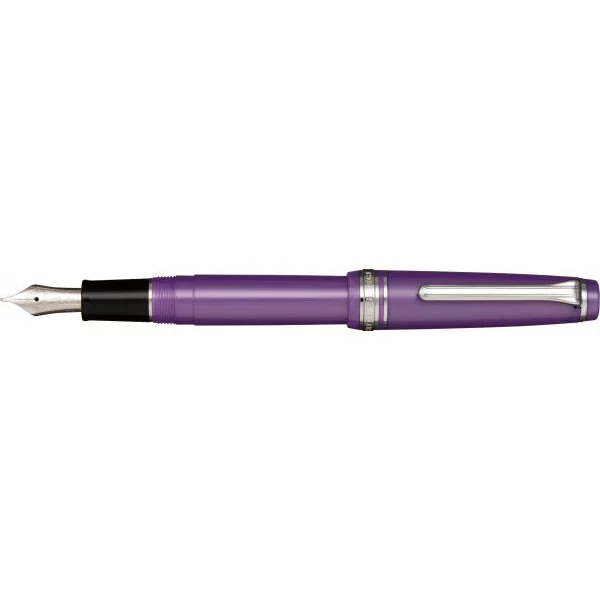 Sailor Professional Gear Slim Metallic Violet Silver Trim Fountain Pen