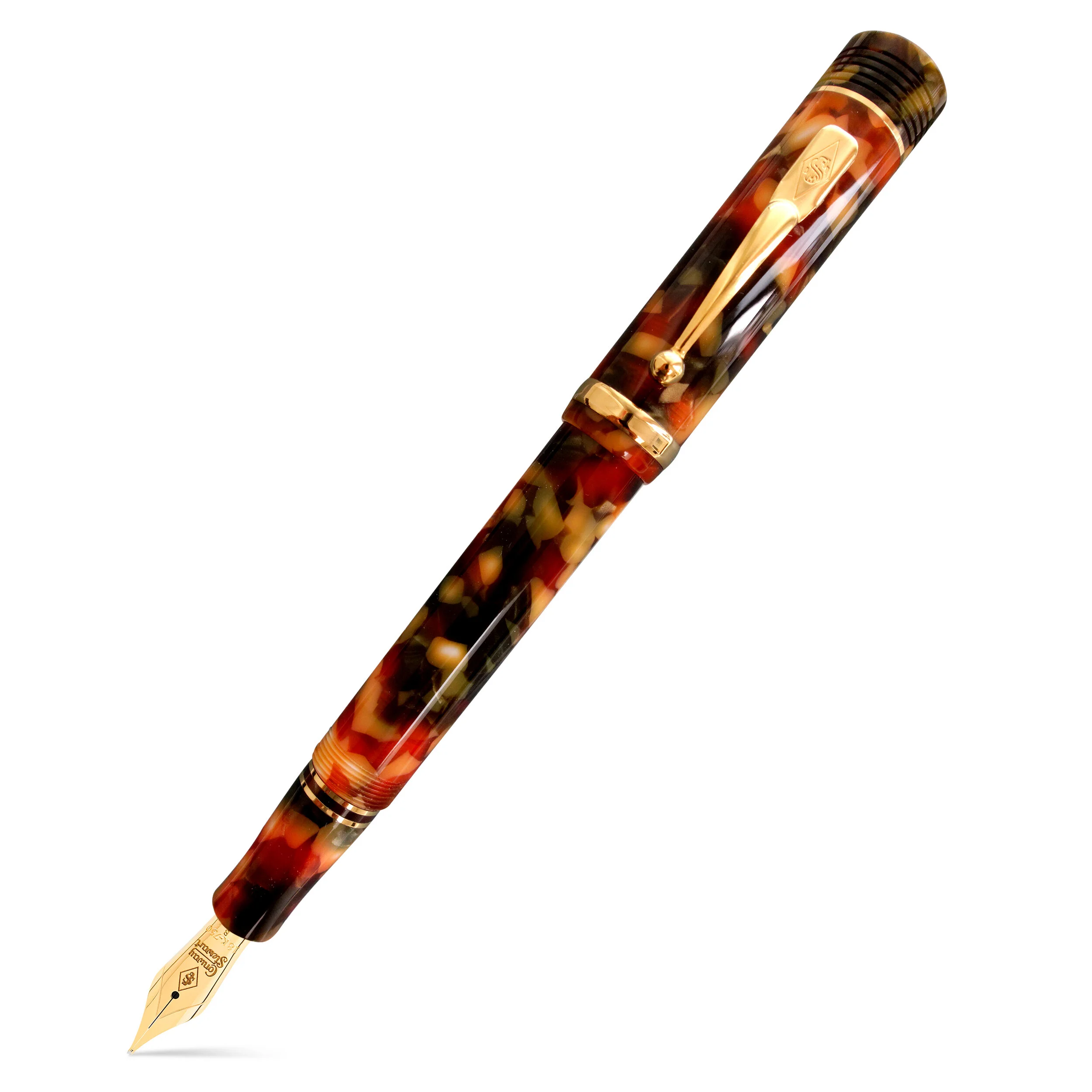 Conway Stewart Churchill Coral Green Fountain Pen