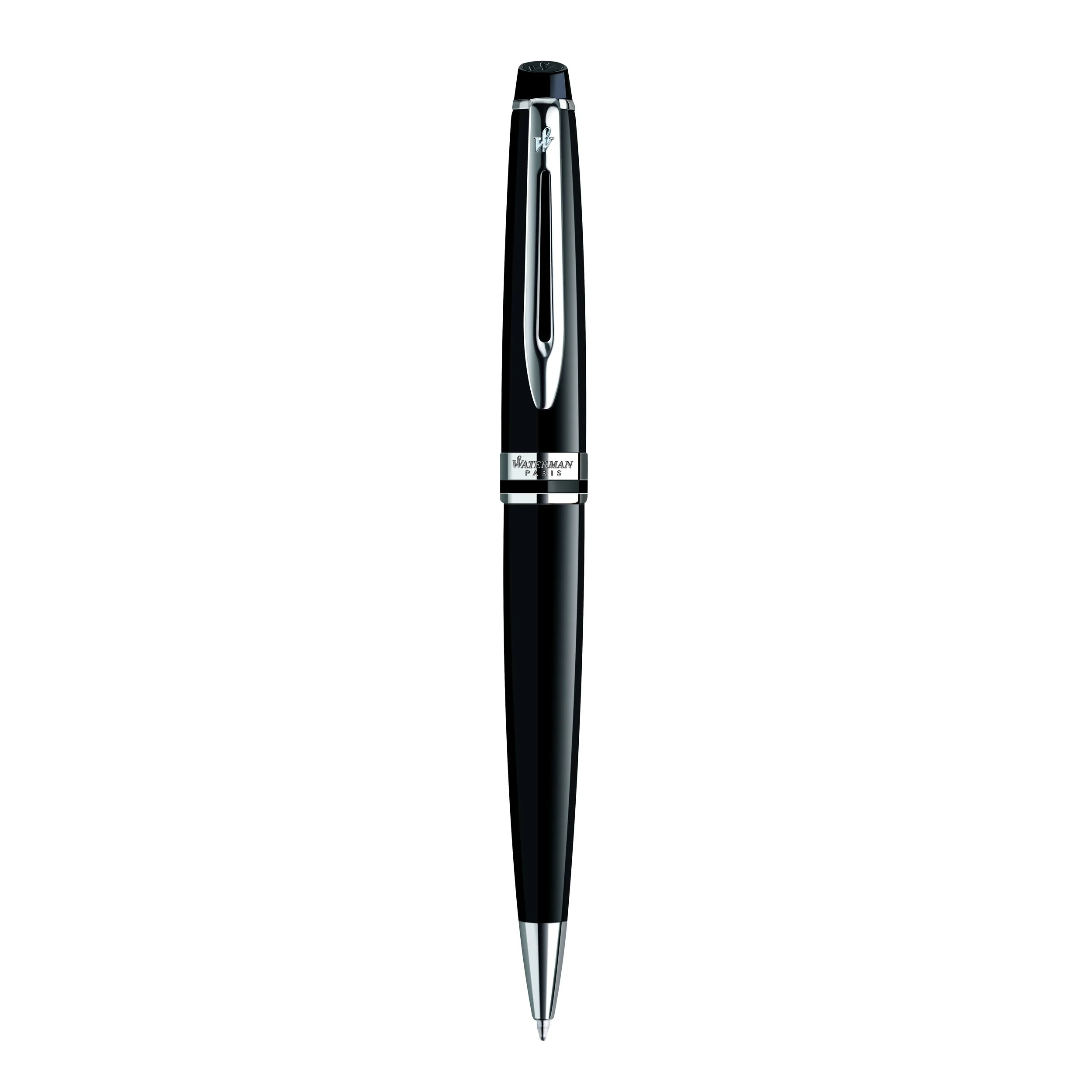 Waterman Expert Black Chrome Trim Ballpoint