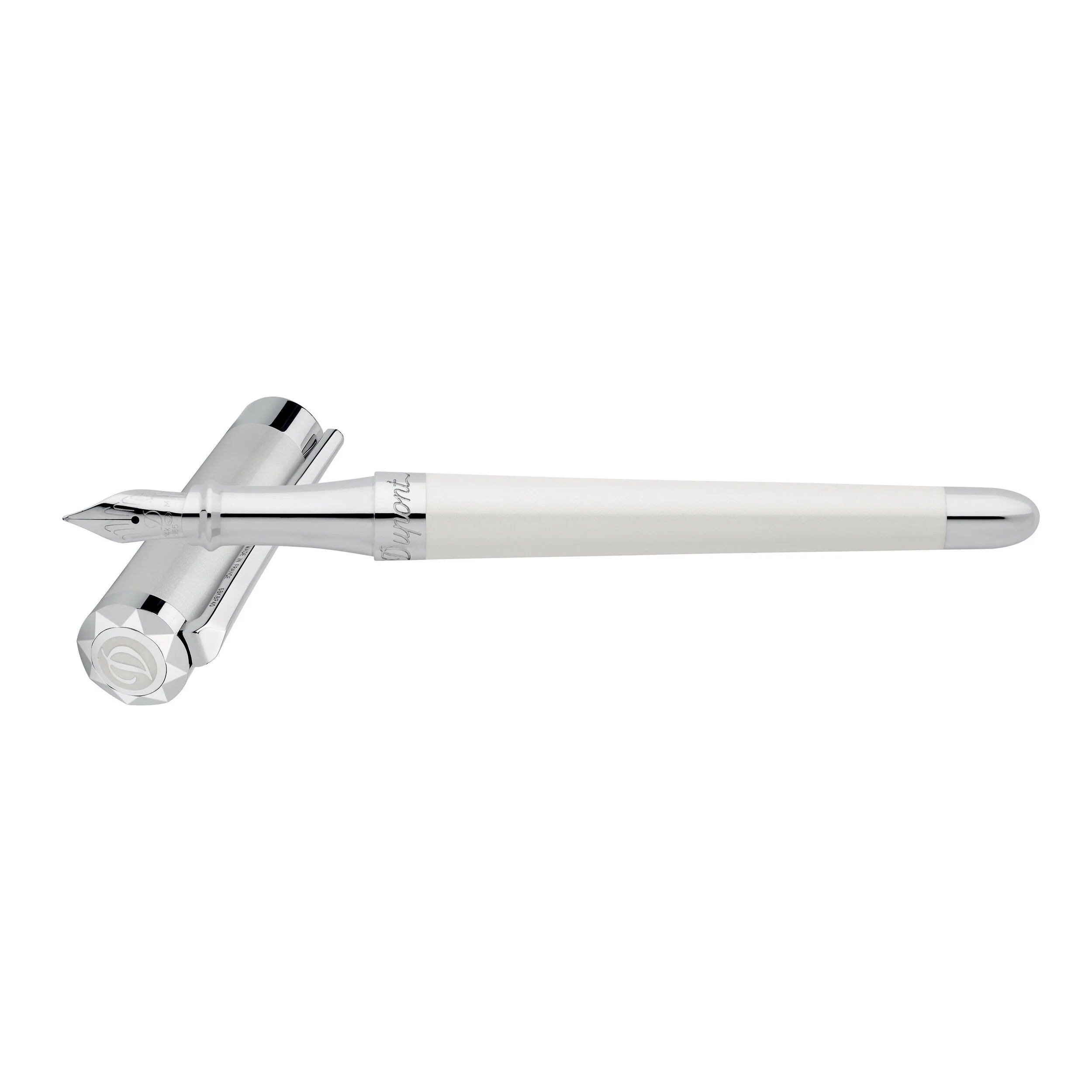 Liberte Pearly White Lacquer Palladium Finish Fountain Pen