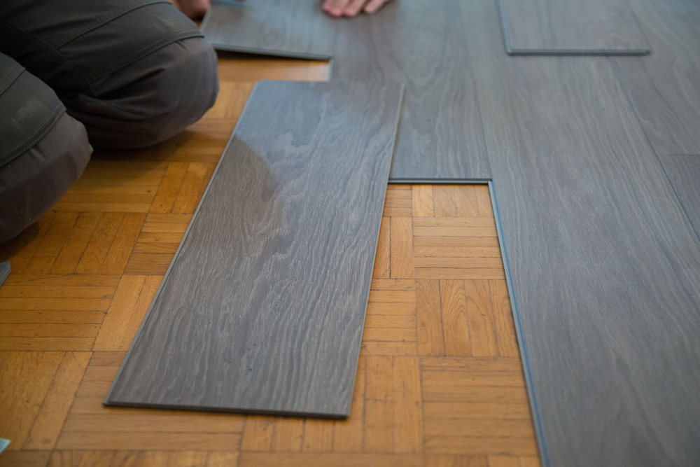 Click Lock Vinyl Plank Flooring Installed as a Floating Installation Over Parquet (Medium Size).jpg