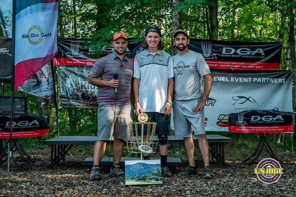 Alden Harris after is win at the inaugural USJDGC