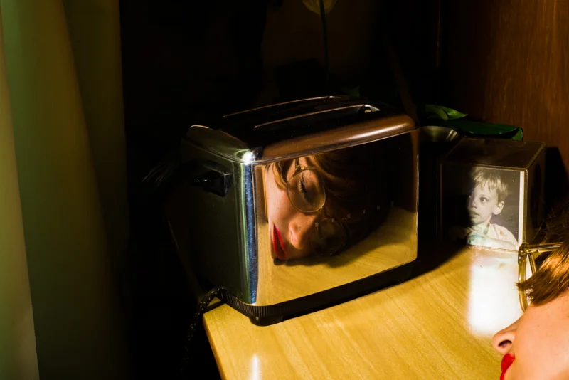 Tania Franco Klein, Toaster, Self Portrait, 2017, Archival pigment print on w/c paper, 40 x 60 inches