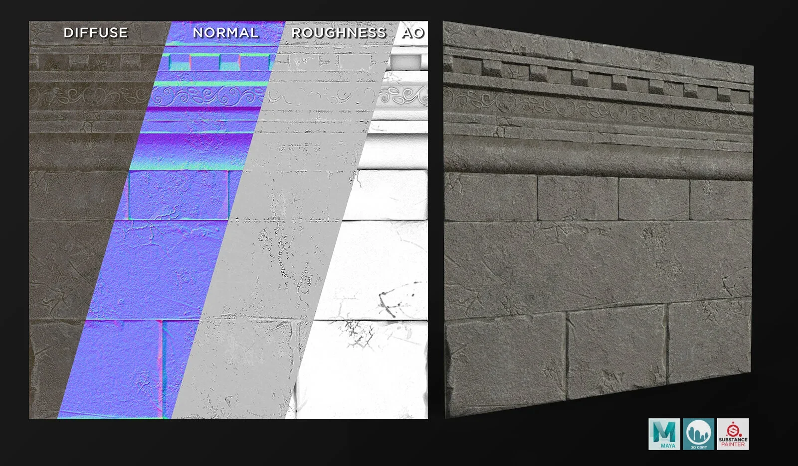 Examples of packed maps.