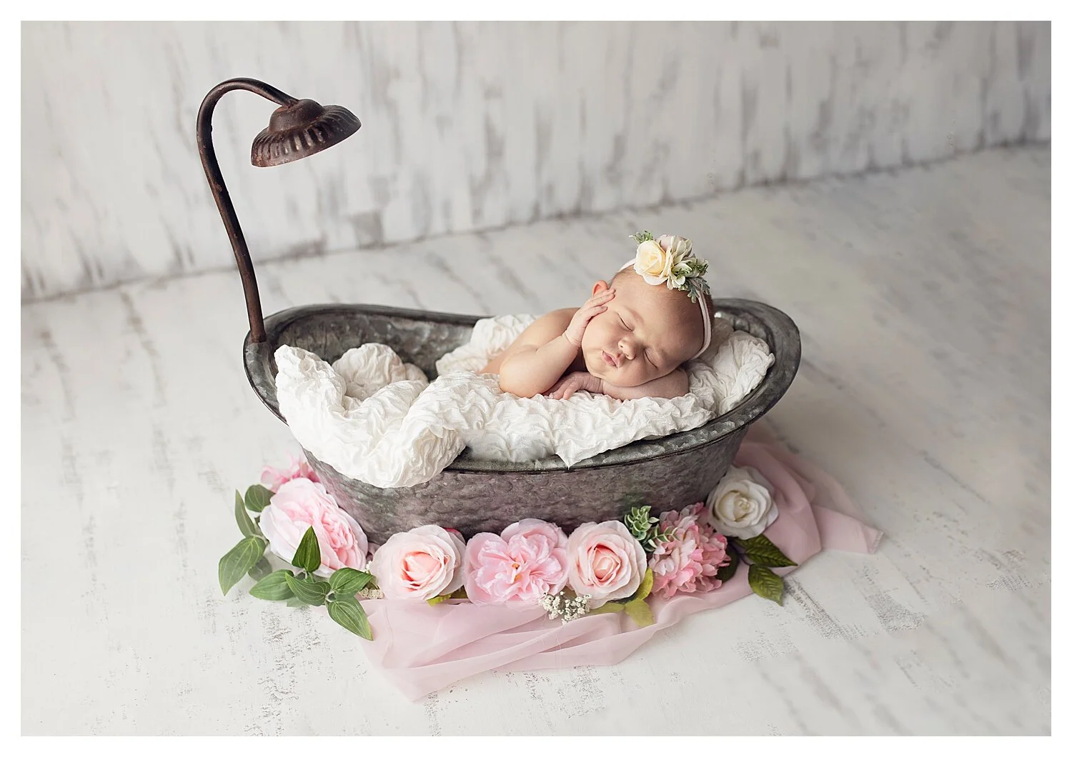 Baby Lexi's Newborn Photo Shoot: A Floral Dream Come True