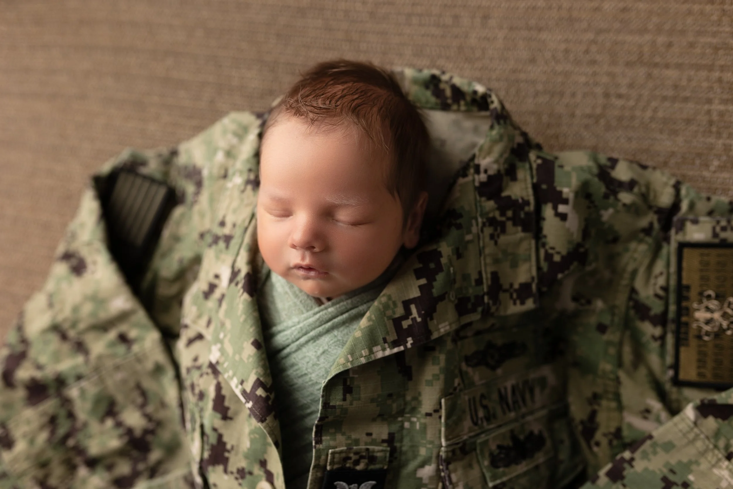 A New Beginning at Hunter Army Airfield | Newborn Photography for Military Families Near Fort Hunter
