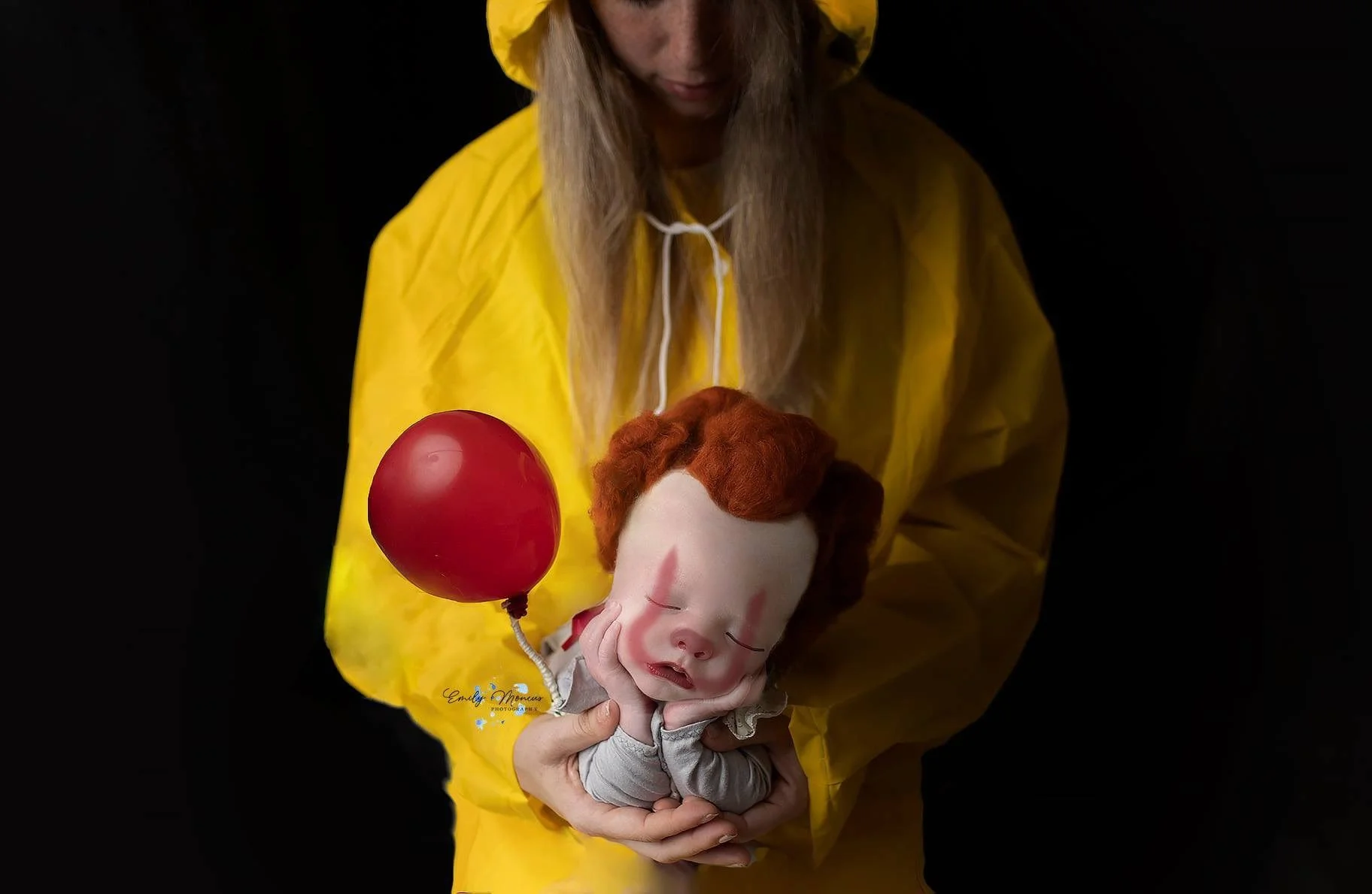 Baby Pennywise in a newborn photo