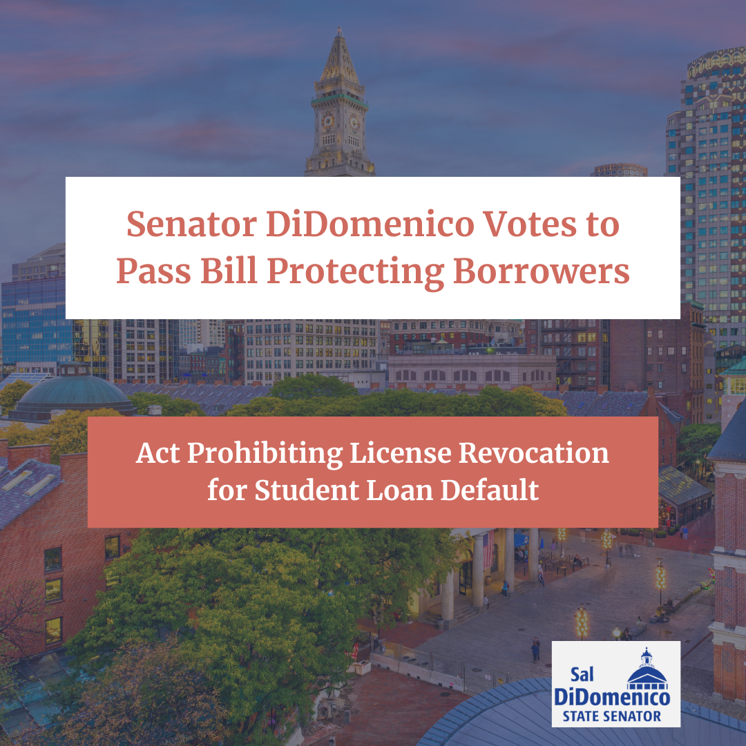 DiDomenico and Colleagues Pass Bill to Prevent Student Loan-related License Revocation