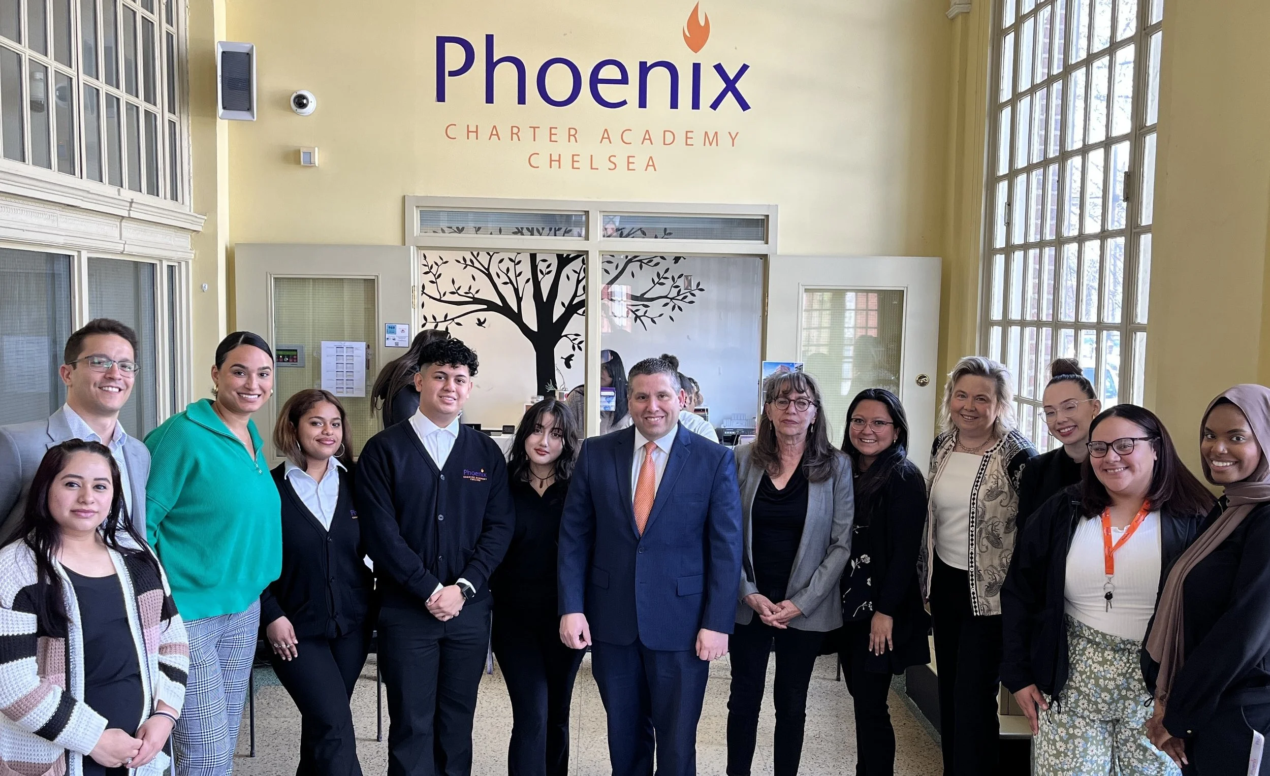 DiDomenico Visits Chelsea School to Speaks with Staff and Students