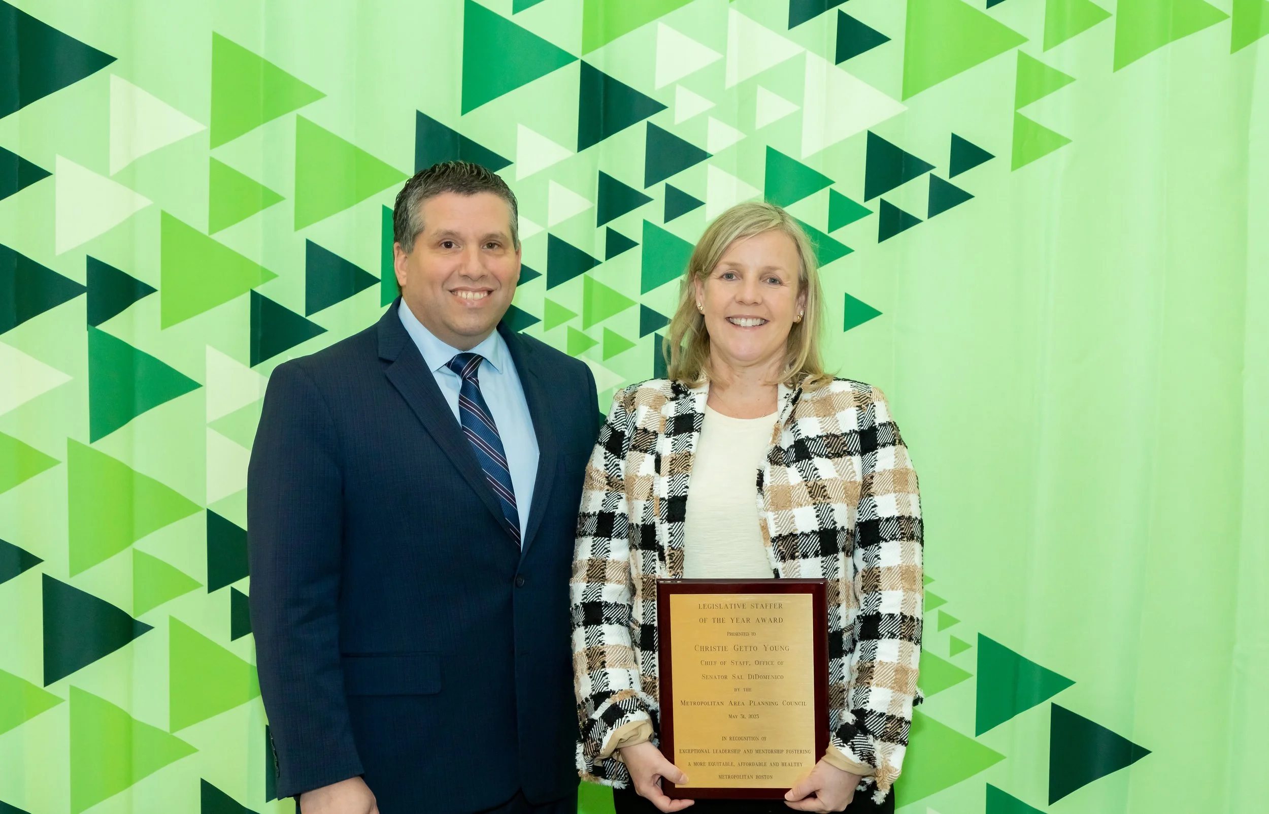 Christie Getto Young, Senator DiDomenico’s Chief of Staff, Receives Legislative Staffer of the Year Award