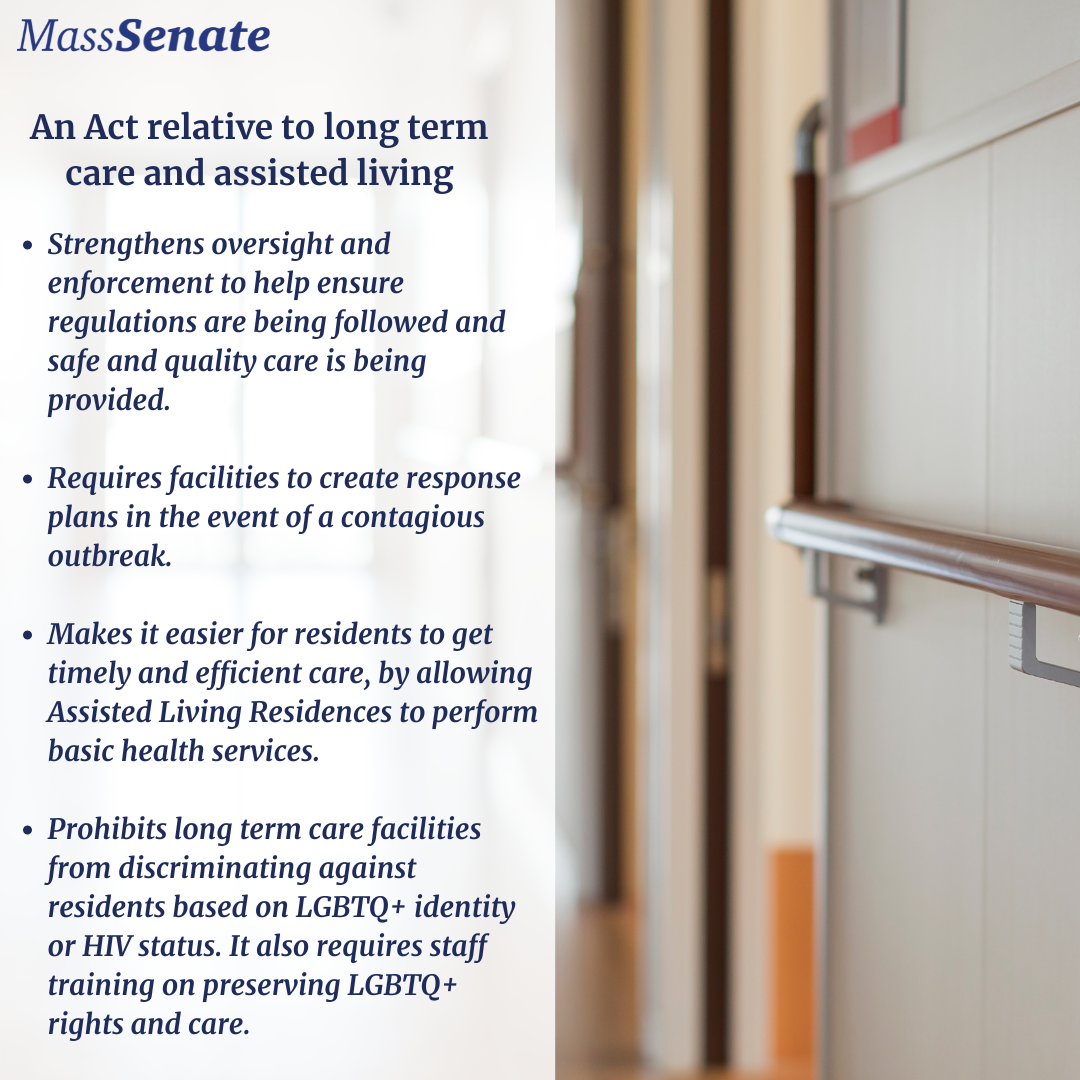 Senator DiDomenico Supports Sweeping Systemic Reforms to Long Term Care and Assisted Living Facilities