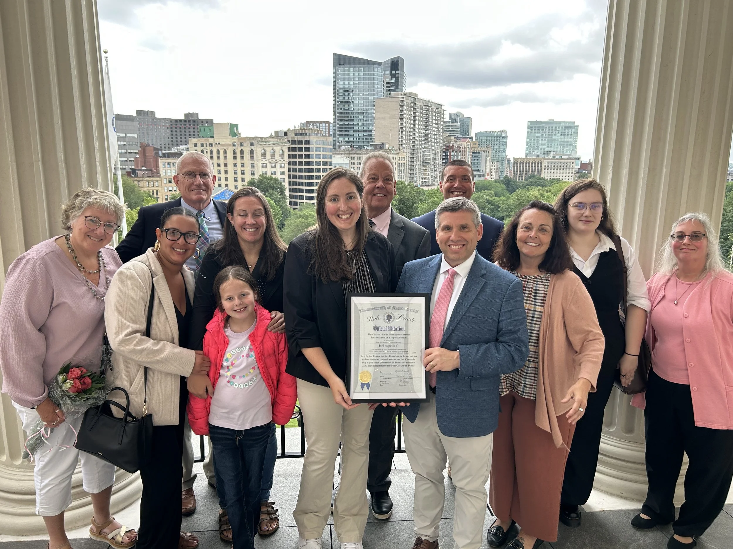 DiDomenico Celebrates Everett Science Teacher at the State House&nbsp;