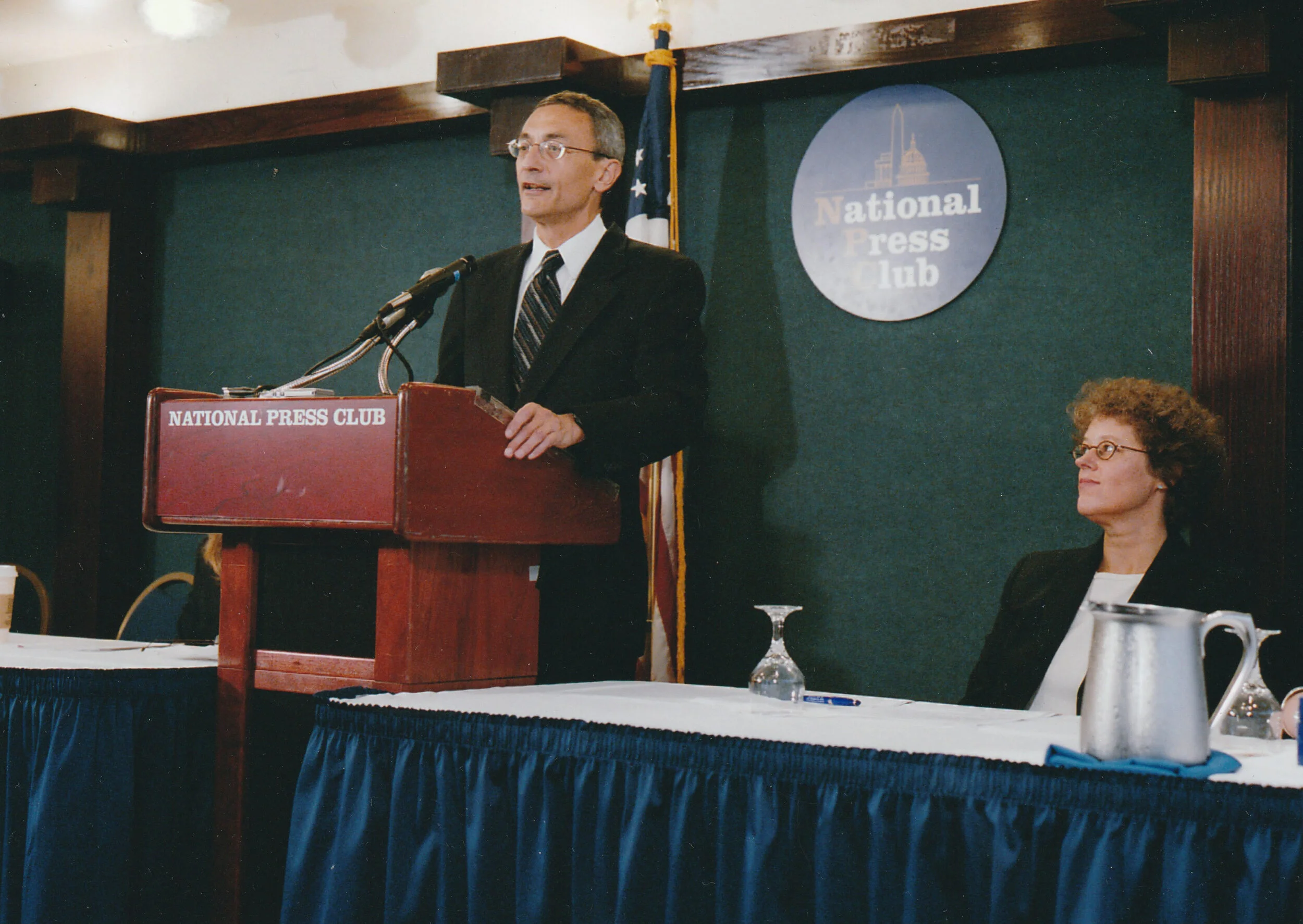 Former Cheif of Staff John Podesta is an advocate for FOIA, and UFOs.(Photo provided by Leslie Kean and used with her permission. Should not be removed or reproduced from this website)