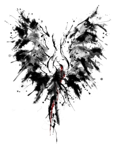 I love this picture of a phoenix, and thought it reflected Freya well. But the more I looked at it, the more I kept seeing a female form with a prominent butt. And then I couldn't unsee the butt. And then I realized that Freya would probably be amused by the hidden image and therefore, the drawing probably reflected her even more. 