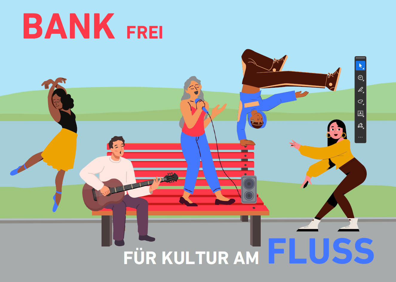 Bank frei für Kultur am Fluss 