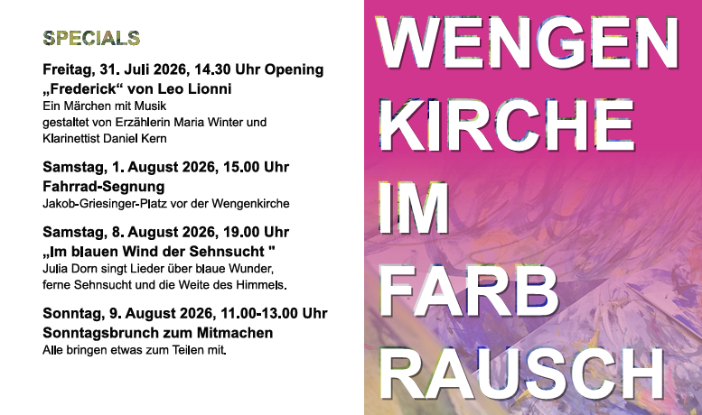 Wengenkirche im Farbrausch - Opening