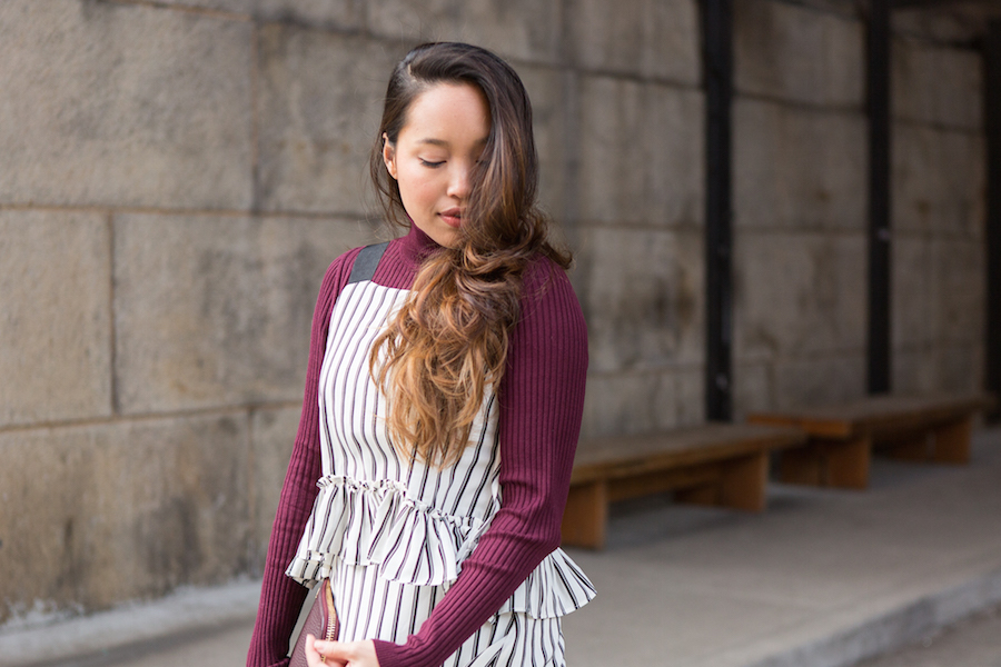 Trend: Black and White Pinstripes.