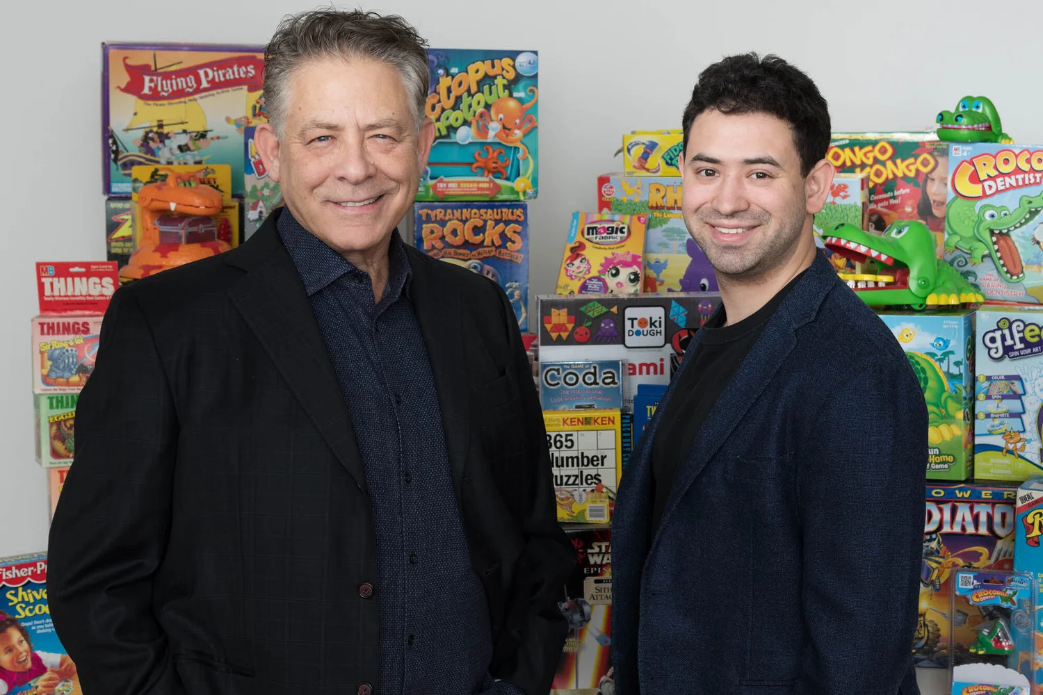 Robert and Alex Fuhrer of Nextoy with four decades of iconic products