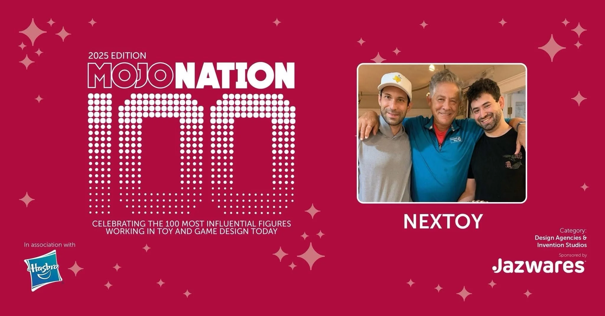 Mojo Nation 100, celebrating the 100 most influential figures in Toy &amp; Game Design