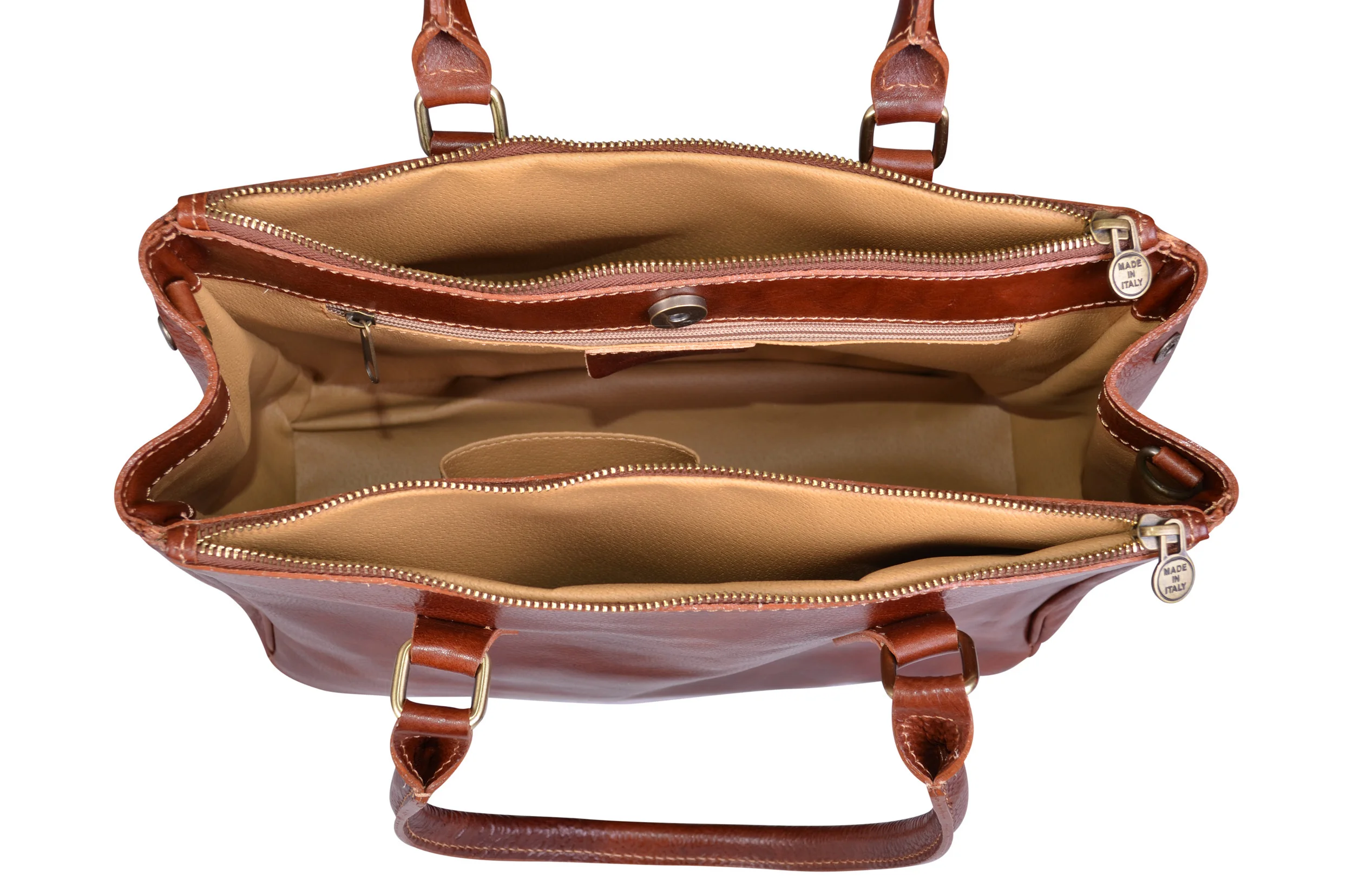 Italian Classic Style Dark Brown Granb Handbag | Bags & Arts