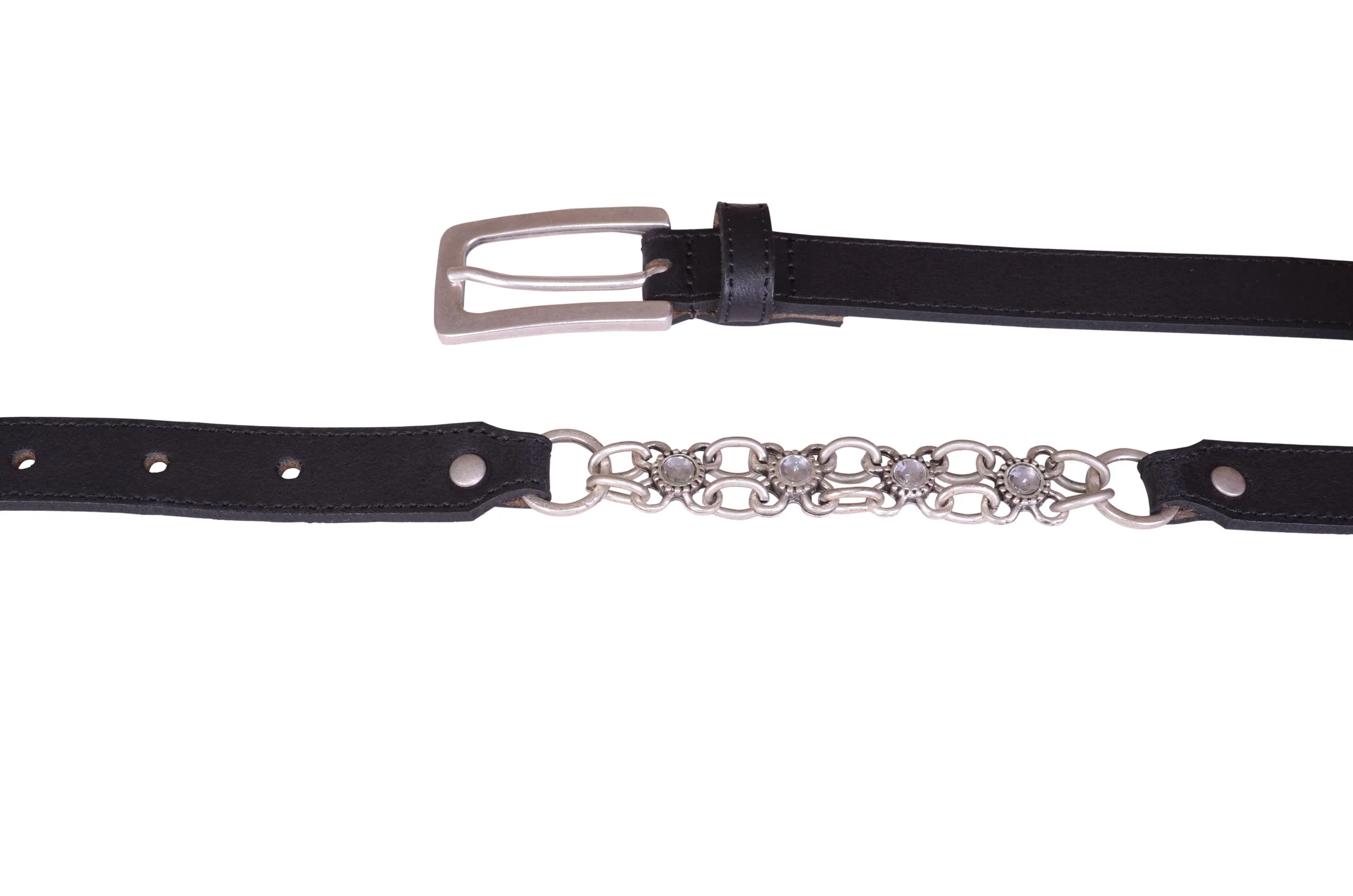 Skinny Italian Leather Belt for Women | Bags & Arts