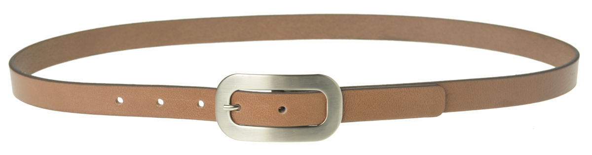 Skinny Italian Sepia Leather Belt | Bags & Arts