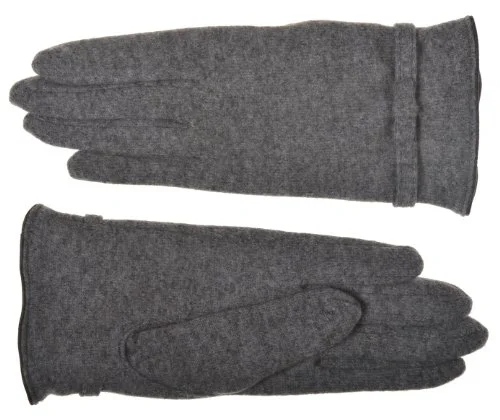 Italian Grey Wool Gloves for Women | Bags & Arts