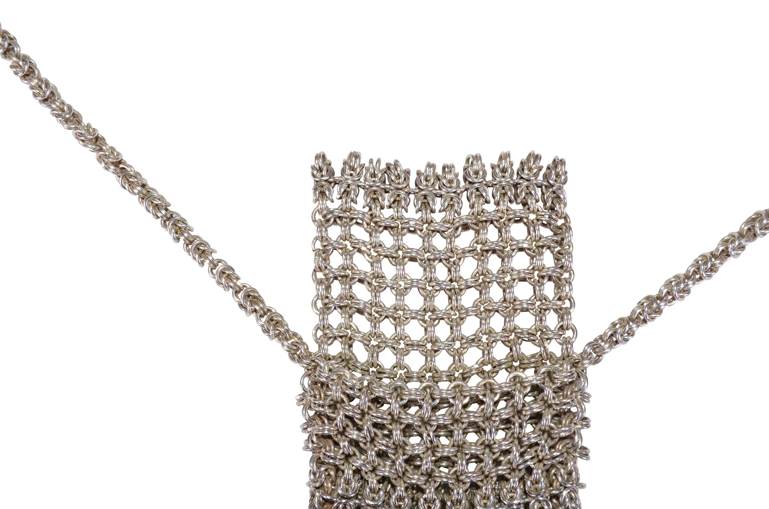 Timeless Silver-Plated Mesh Purse Pendant UK | Bags & Arts