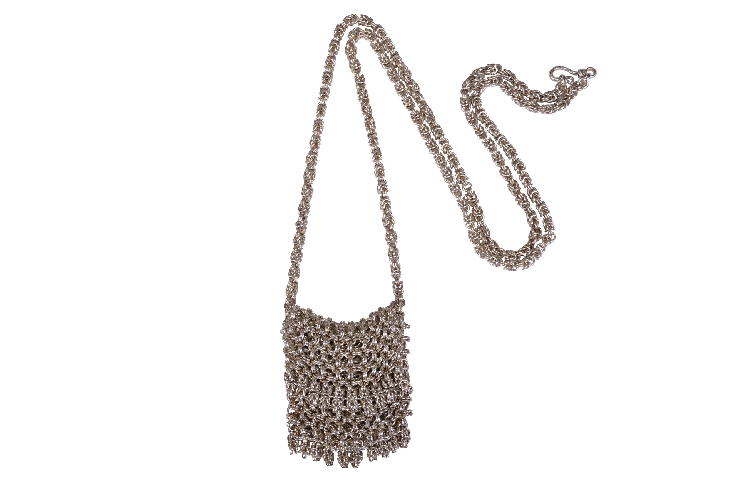 Camille Handmade Mesh Purse Necklace UK | Bags & Arts