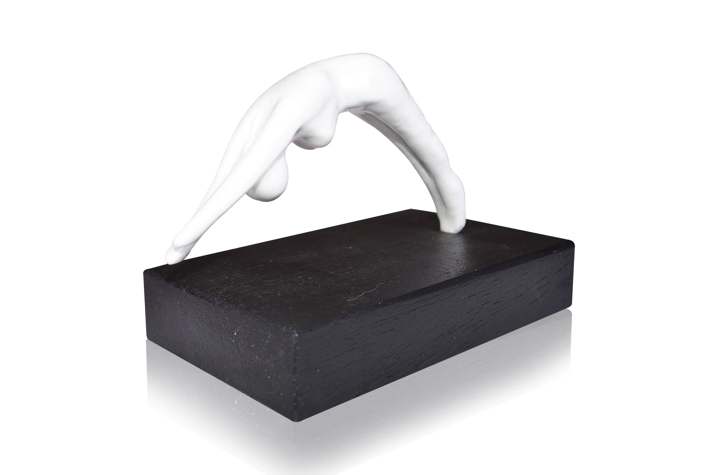 White Diver - Small Sculpture by Franco Ricci - Gifts - Bags & Arts