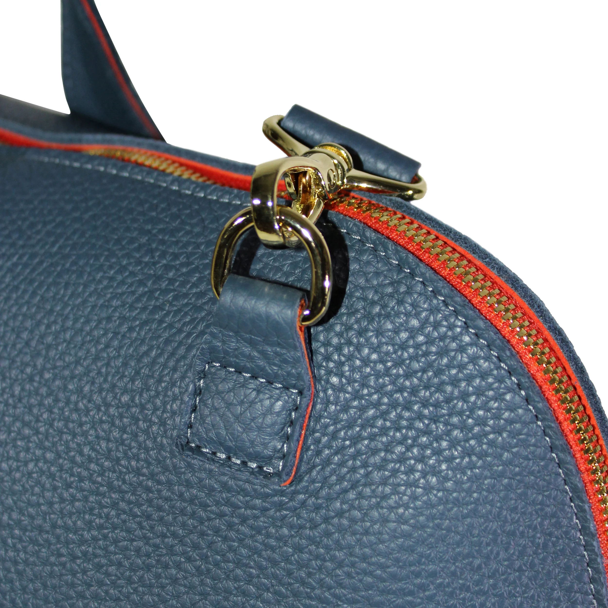 Terrida Luxury Italian Avio Leather Bowling Shape Holdall