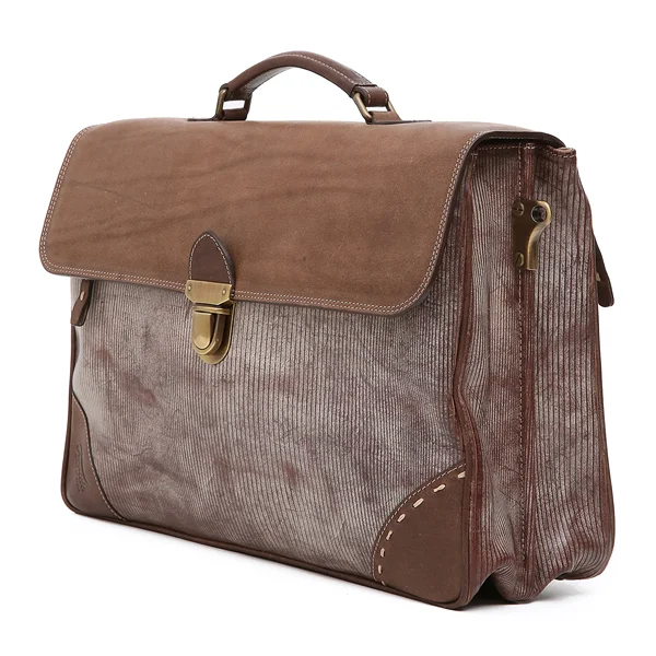 Terrida 'Zepellin' Luxury Italian Leather Briefcase