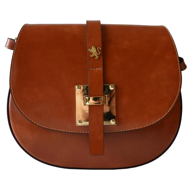 Pratesi Italian Leather Saddle Bag - Bags & Arts