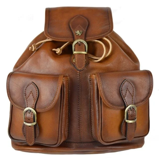 pratesi leather backpack