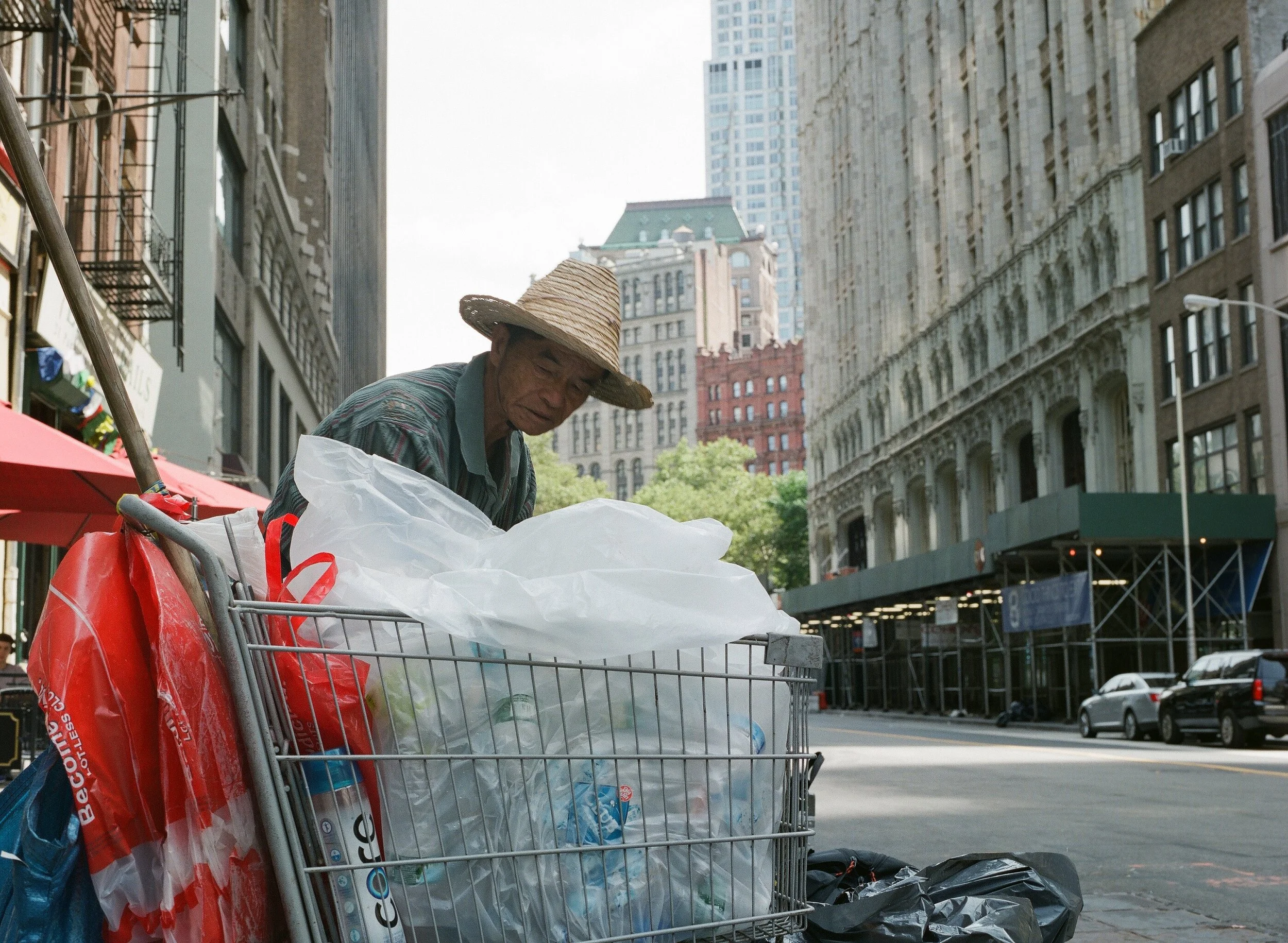 Man in a Hat. NYC