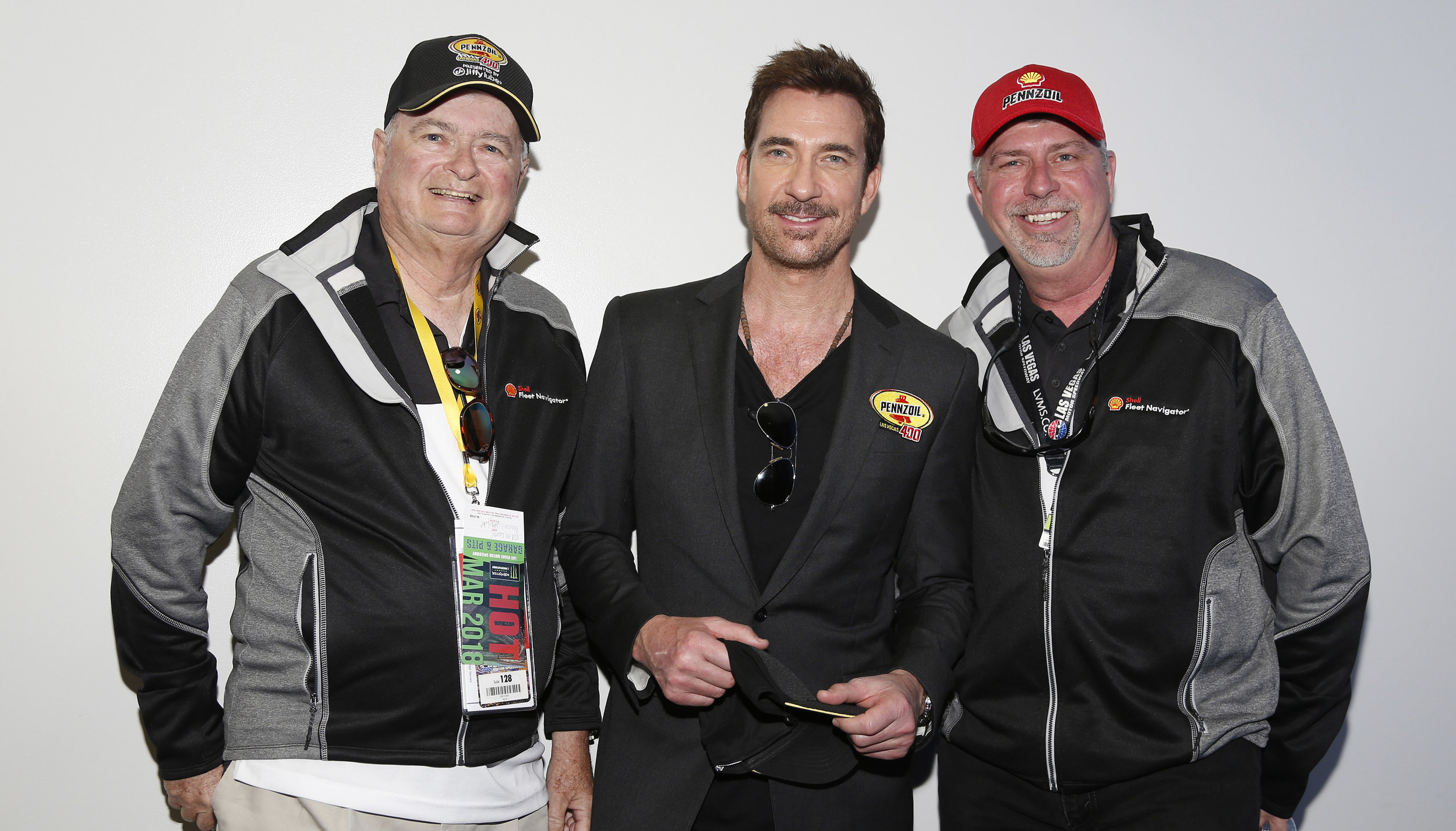 Dylan McDermott meets with guests