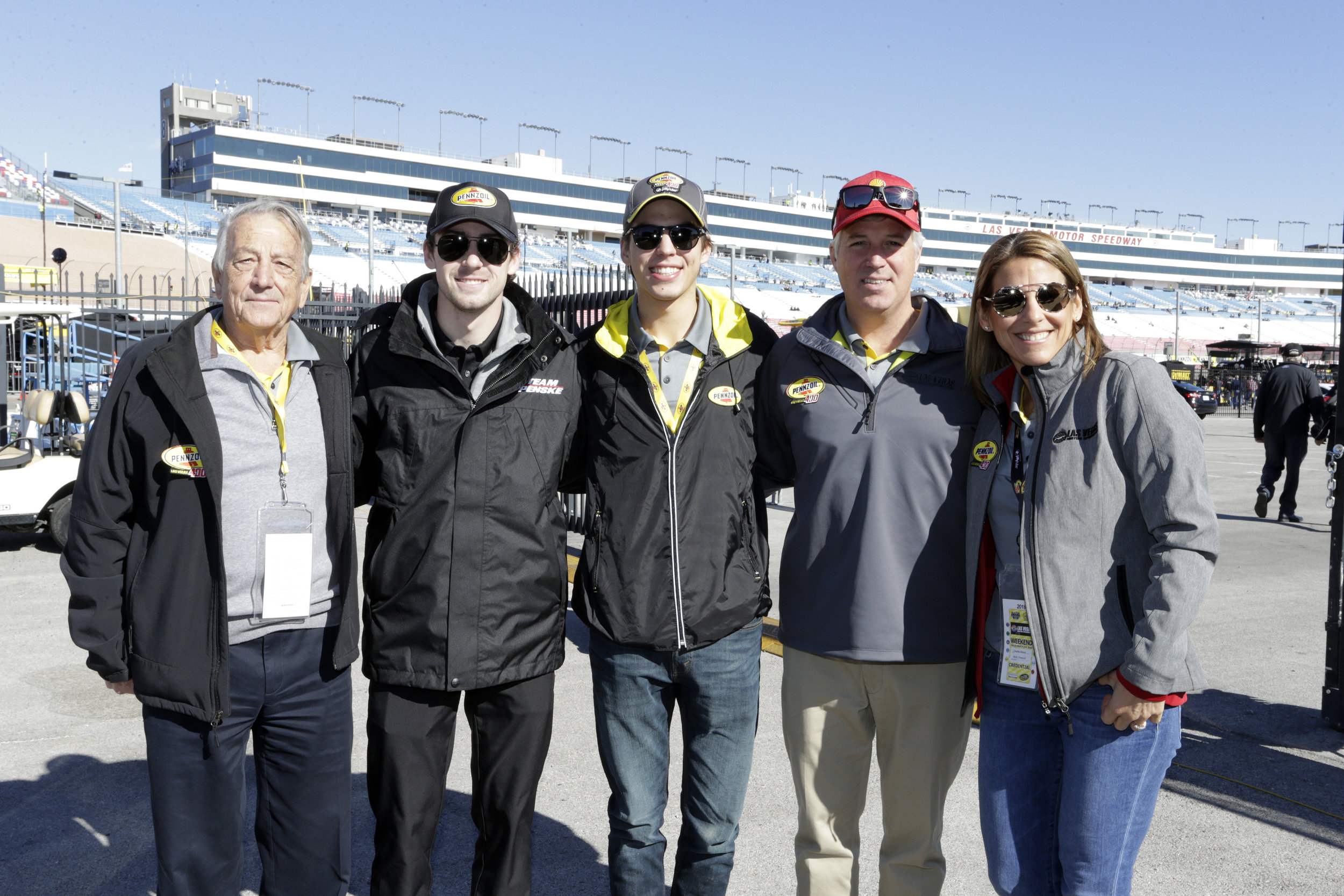 The Maurer family meets with Ryan Blaney ahead of the Pennzoil 400