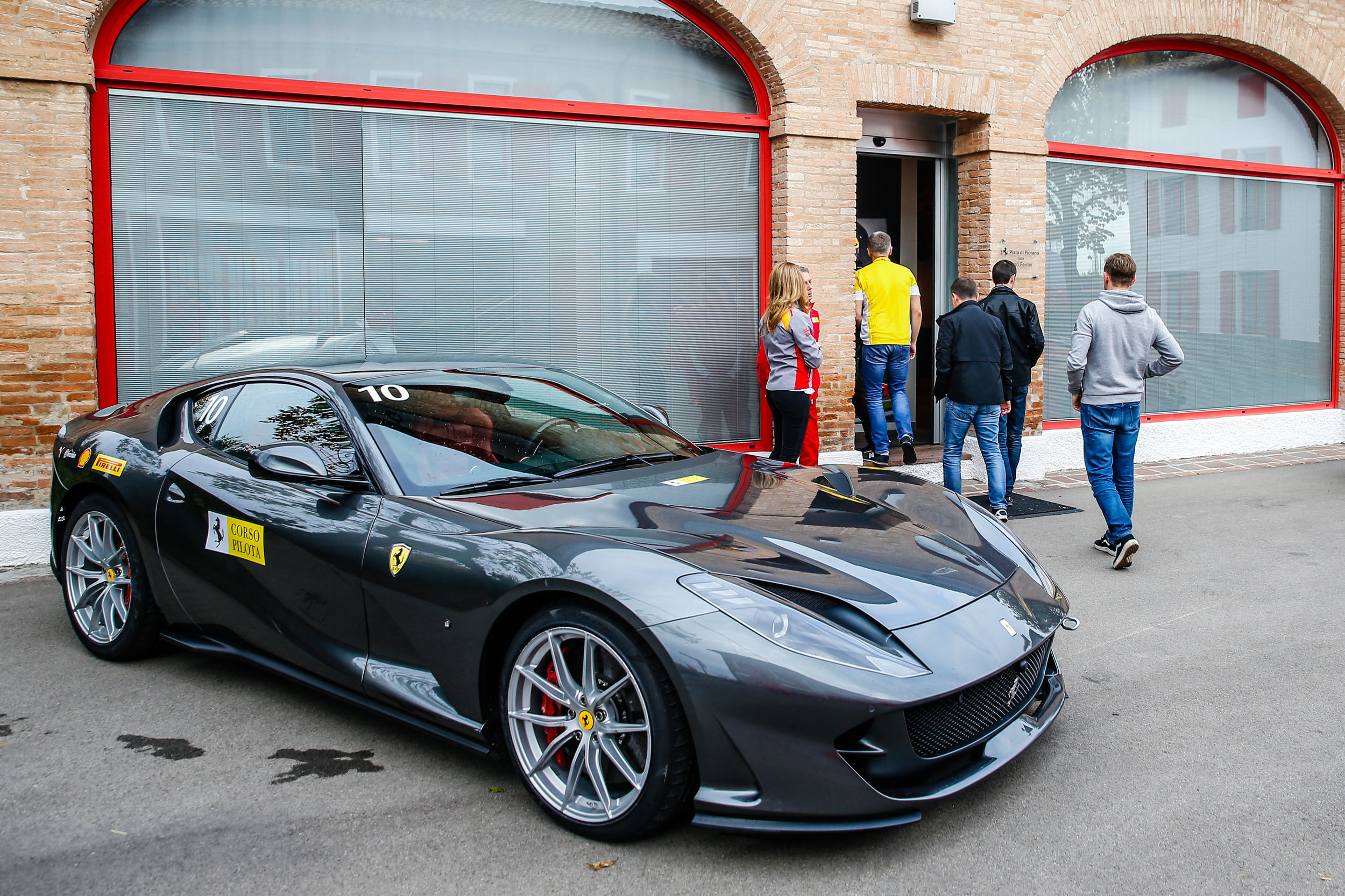  The 812 Superfast ready to be raced after the safety briefing. 