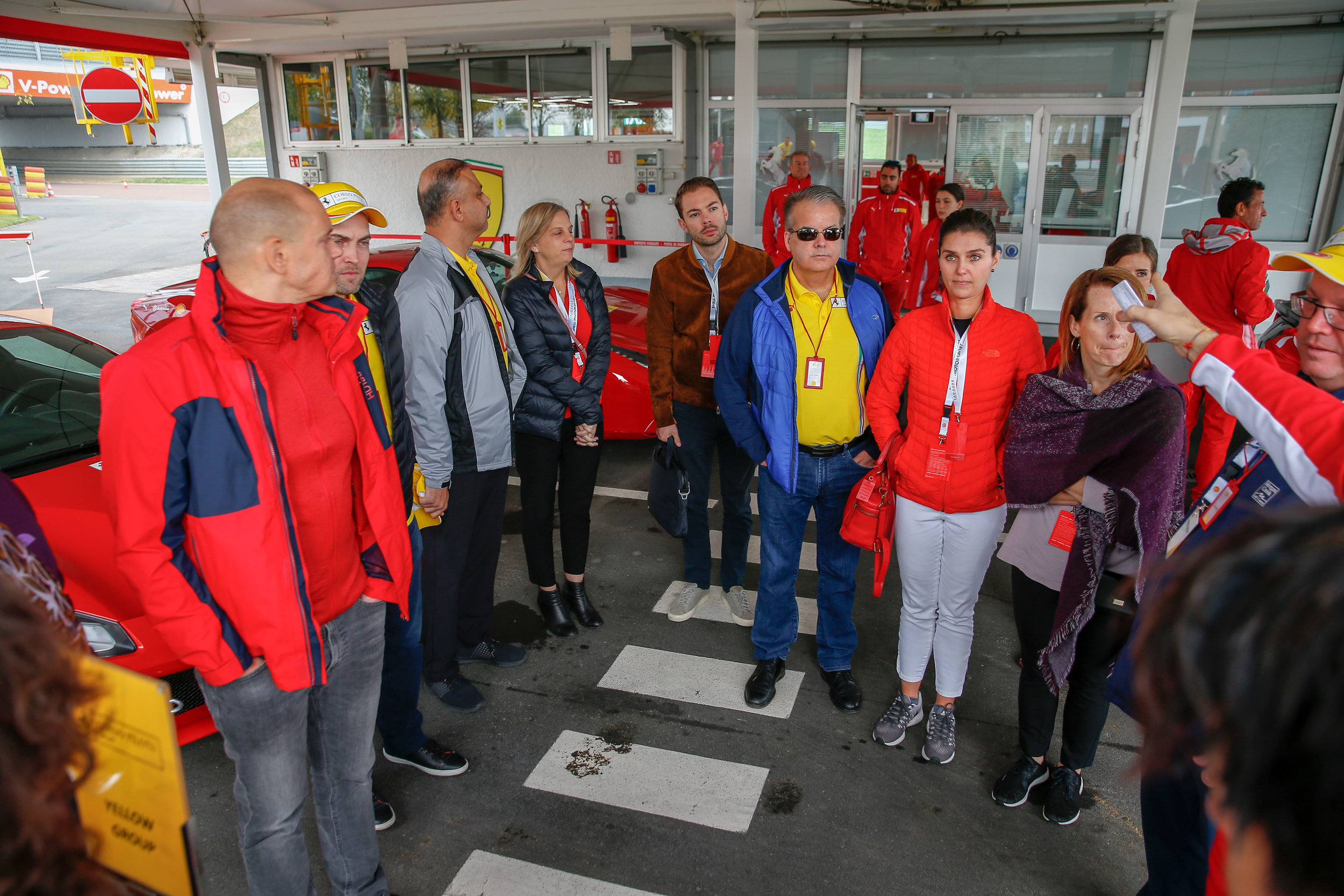  Our group meeting with their instructors. 