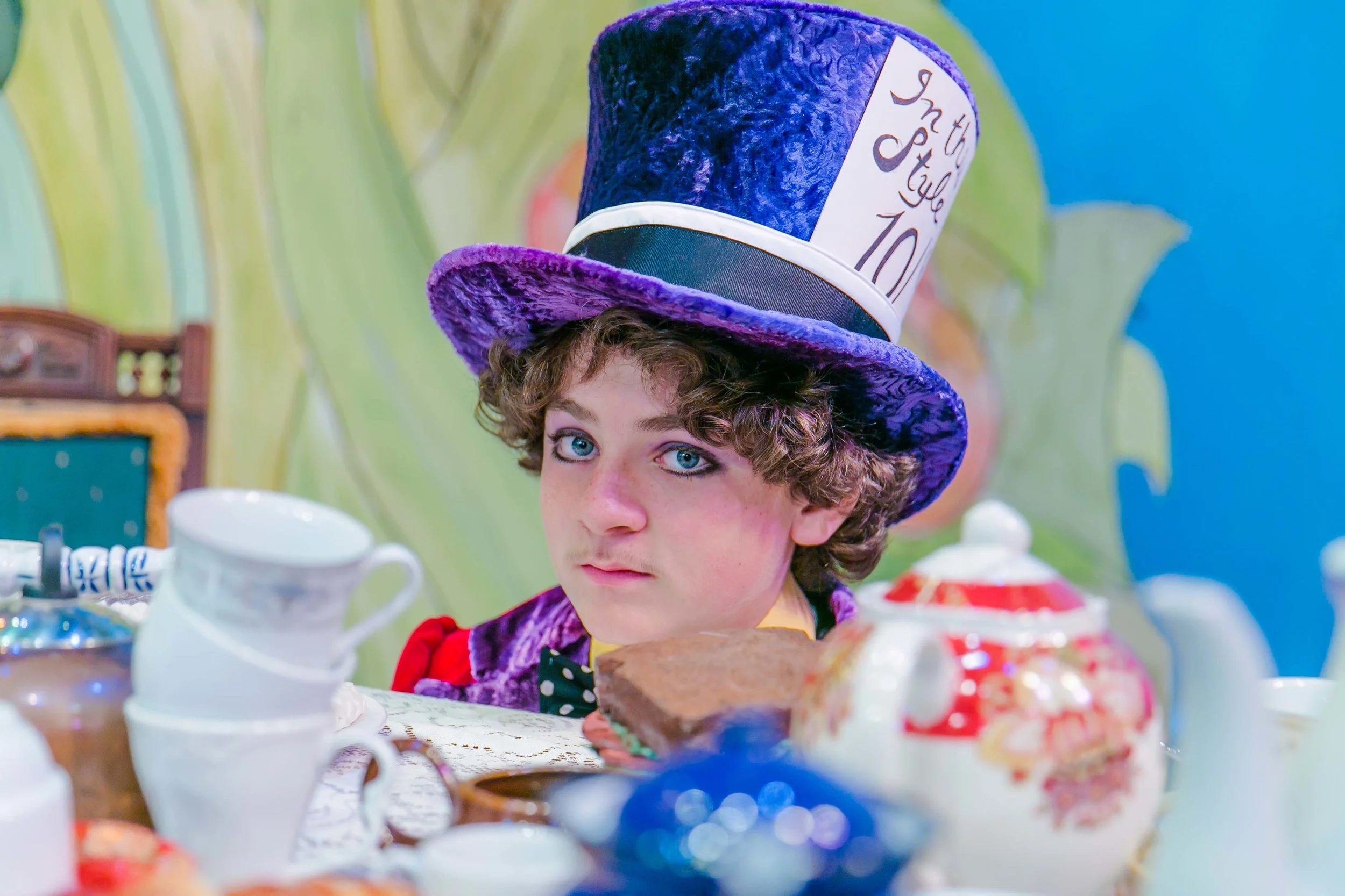Costumes and Hat by Jennifer Gonsalves Palo Alto Children's Theatre Alice in Wonderland, 2014 Photo by Tina Case
