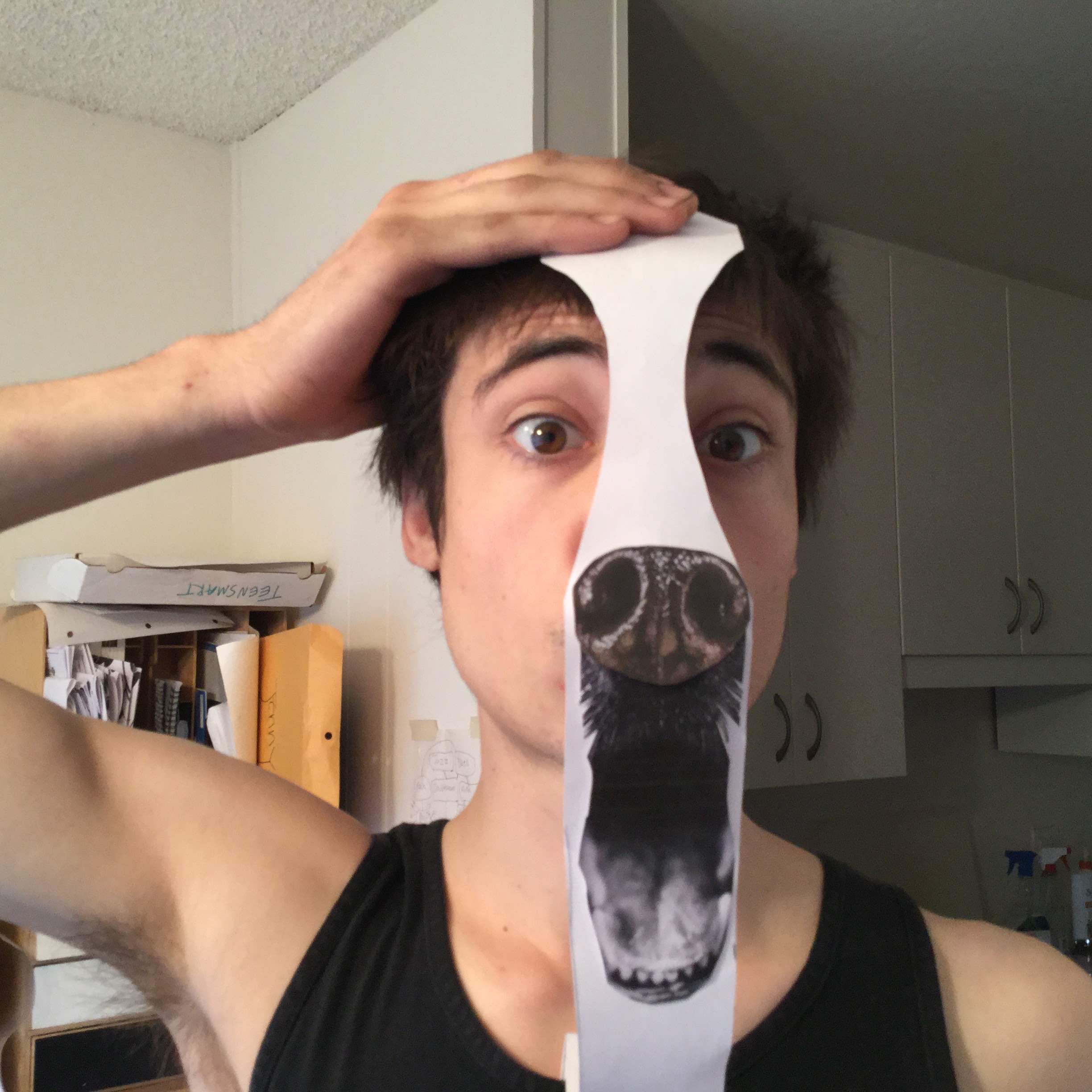 Quick Change experimentations. Can a tie turn into a dog face?